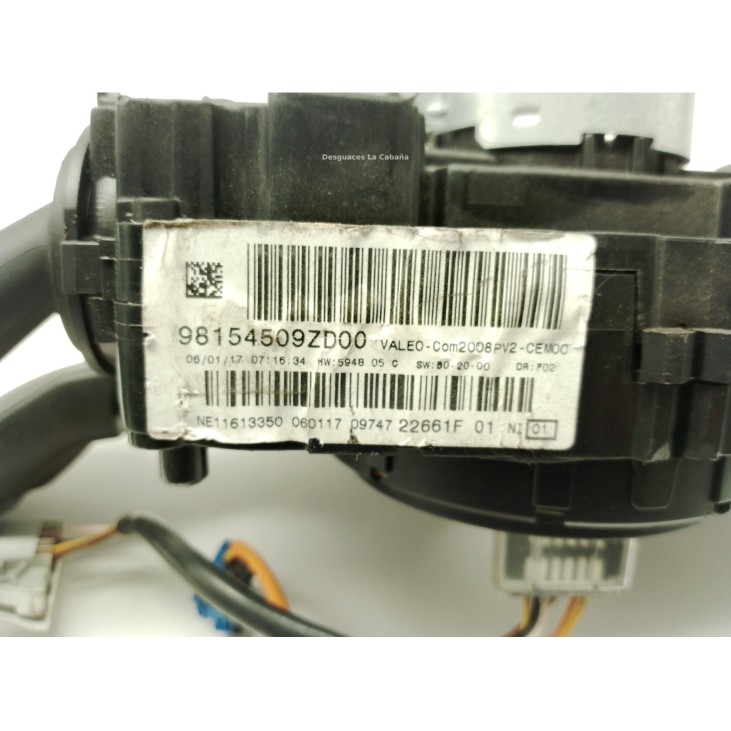 98154509ZD, MANDO COMPLETO PEUGEOT 208|Desguaces La Cabaña