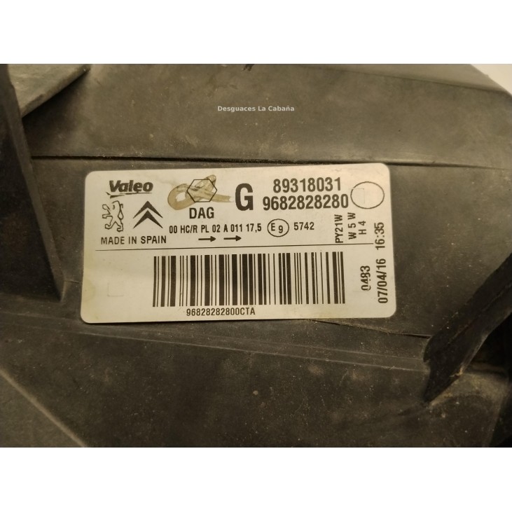 921013W121 FARO IZQUIERDO PEUGEOT PARTNER Furgón|Desguaces La Cabaña