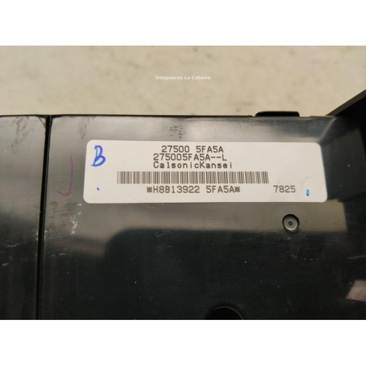  275005FA5A MANDO CLIMA NISSAN MICRA V (K14)|Desguaces La Cabaña