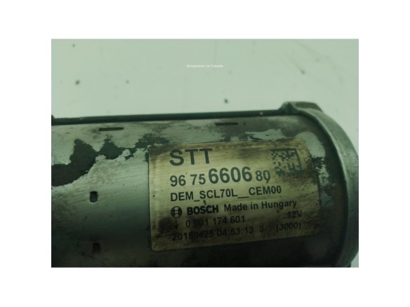 9675660680 ARRANQUE CITROEN C4 CACTUS|Desguaces La Cabaña