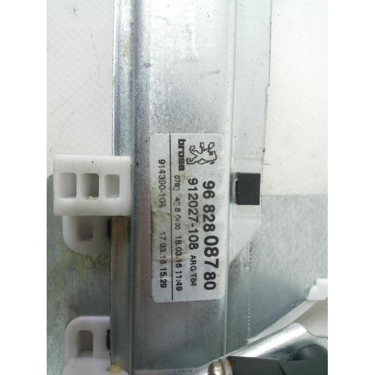 9682808780 ELEVALUNAS PUERTA LAT TRA IZQ PEUGEOT 3008 Limusina (0U_) |Desguaces La Cabaña