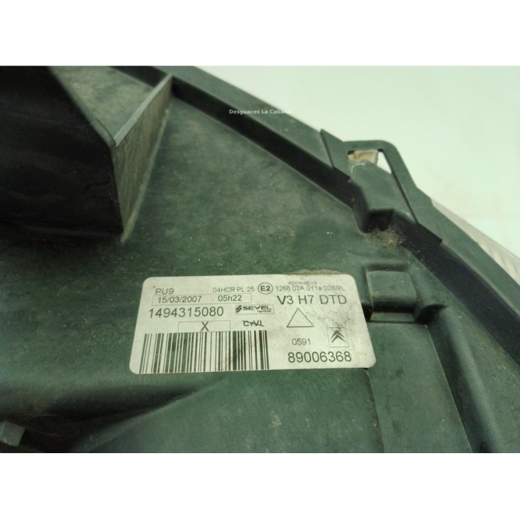 620615 FARO DERECHO CITROEN C8 (EA_, EB_)|Desguaces La Cabaña