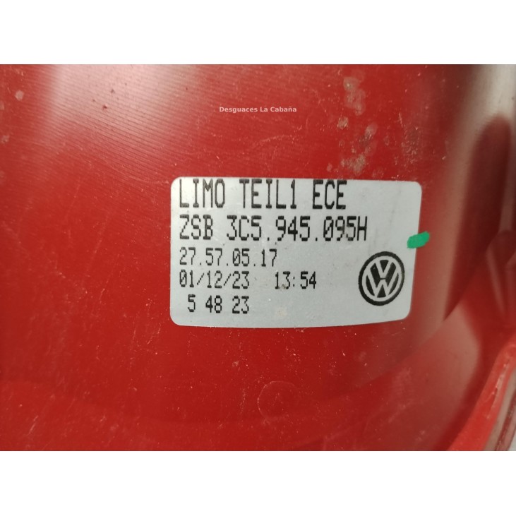  3C5945095H PILOTO TRA IZQ EXT VW PASSAT (3C2)|Desguaces La Cabaña