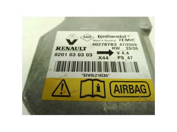 8201030303, CENTRALITA AIRBAG RENAULT TWINGO II (CN0_)|Desguaces La Cabaña