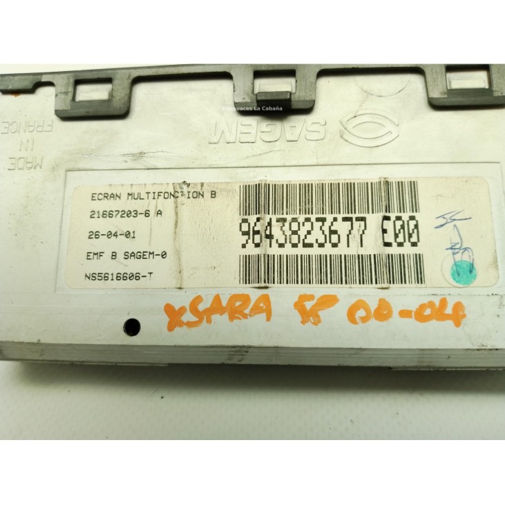 9643823677, DISPLAY CITROEN XSARA (N1)|Desguaces La Cabaña