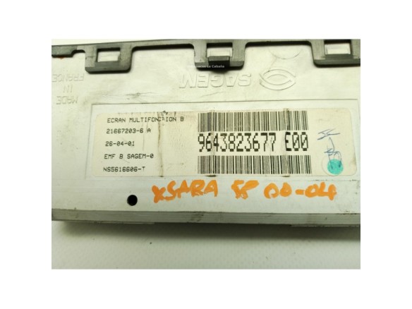 9643823677, DISPLAY CITROEN XSARA (N1)|Desguaces La Cabaña