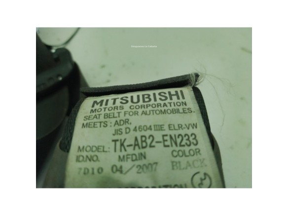TKAB2EN233 CINTURON DEL IZQ MITSUBISHI MONTERO III Canvas Top (V6_W, V7_W)|Desguaces La Cabaña