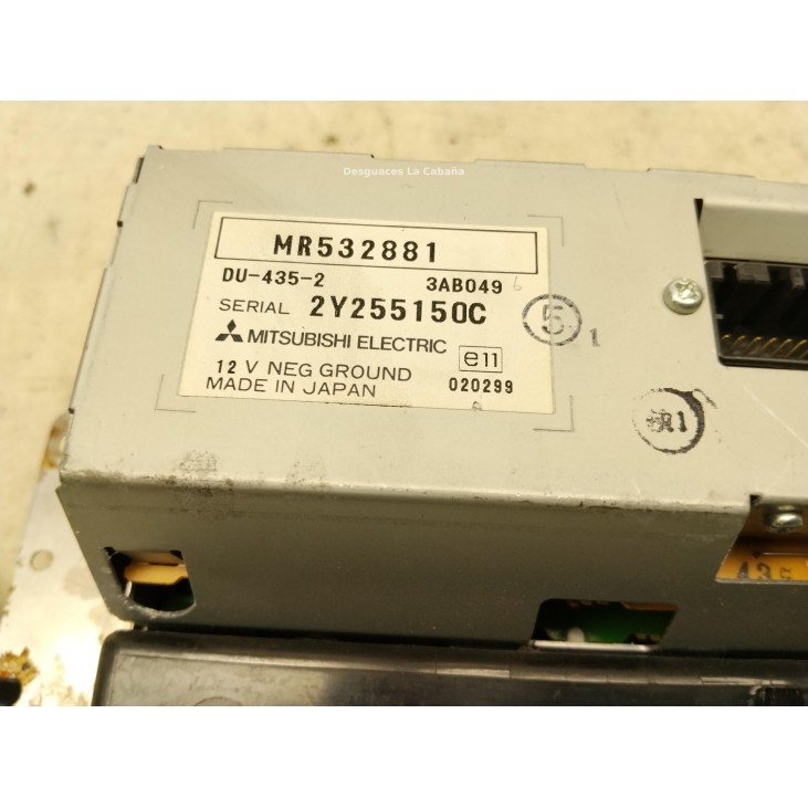  MR532881 DISPLAY MITSUBISHI MONTERO III Canvas Top (V6_W, V7_W)|Desguaces La Cabaña