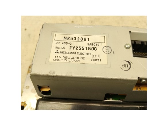  MR532881 DISPLAY MITSUBISHI MONTERO III Canvas Top (V6_W, V7_W)|Desguaces La Cabaña