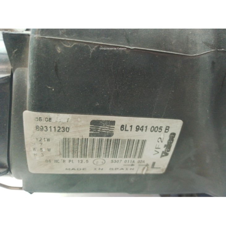 6L1941751B, 6L1941005B FARO IZQUIERDO SEAT IBIZA III (6L1)|Desguaces La Cabaña