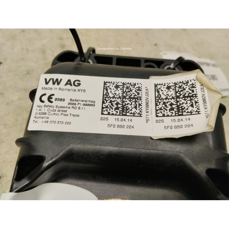 5F0880204B AIRBAG DER SEAT LEON (5F1)|Desguaces La Cabaña