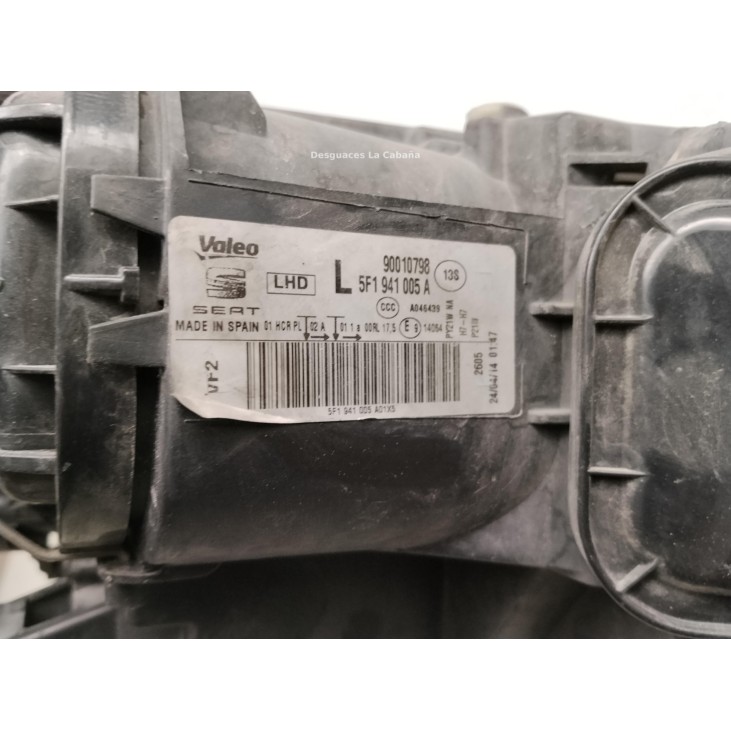 5F1941005B FARO IZQUIERDO SEAT LEON (5F1)|Desguaces La Cabaña