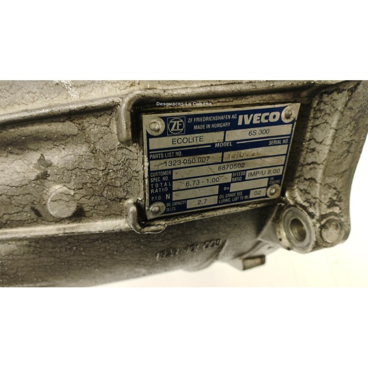 8870502 CAJA CAMBIOS IVECO DAILY III Caja/Chasis|Desguaces La Cabaña
