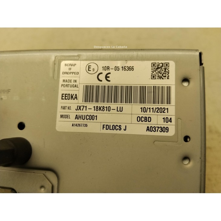  JX7118K810LU MODULO RADIO FORD FOCUS IV (HN)|Desguaces La Cabaña