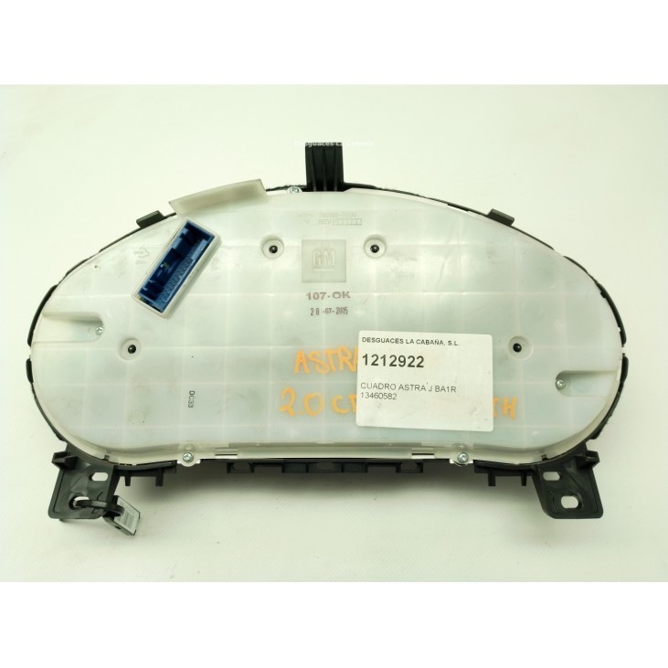 BA1R,13460582, CUADRO INSTRUMENTOS OPEL ASTRA J (P10)|Desguaces La Cabaña