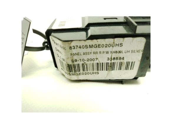 MANDO ELEVALUNAS PUERTA LAT TRA DER HONDA CIVIC VIII Hatchback (FN, FK)|Desguaces La Cabaña