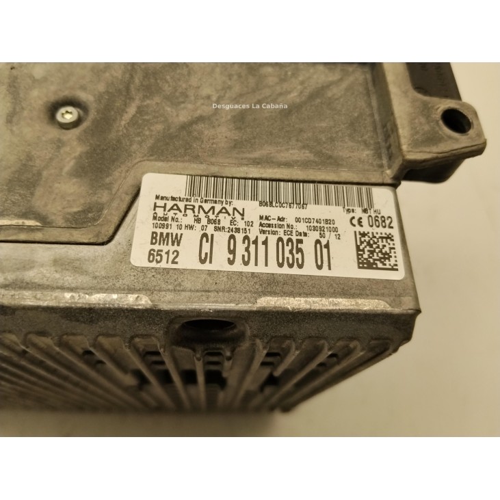  931103501 MODULO RADIO BMW 5 (F10)|Desguaces La Cabaña