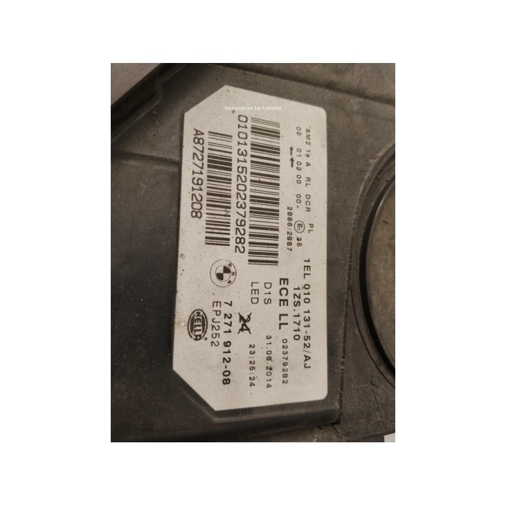 63117271912 FARO DERECHO BMW 5 (F10)|Desguaces La Cabaña