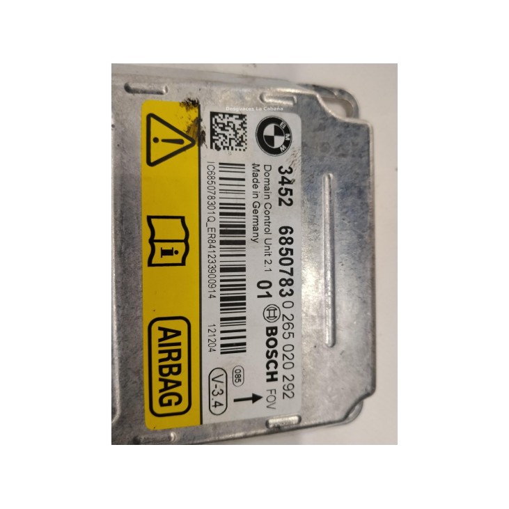  618634800B KIT AIRBAGS + SALPICADERO + CINTURONES O ANCLAJE + CENTRALIT BMW 5 (F10)|Desguaces La Cabaña