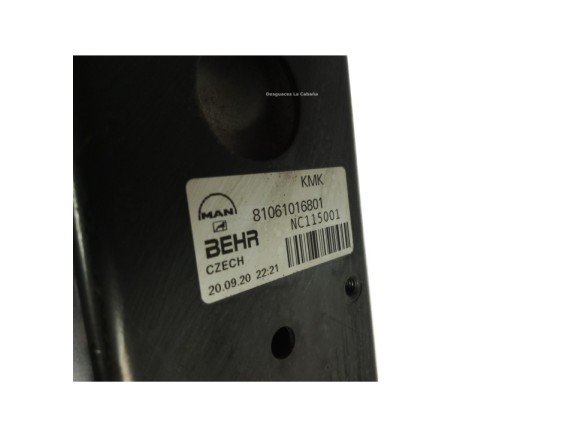 81061016801 RADIADOR AGUA  MAN TGX|Desguaces La Cabaña