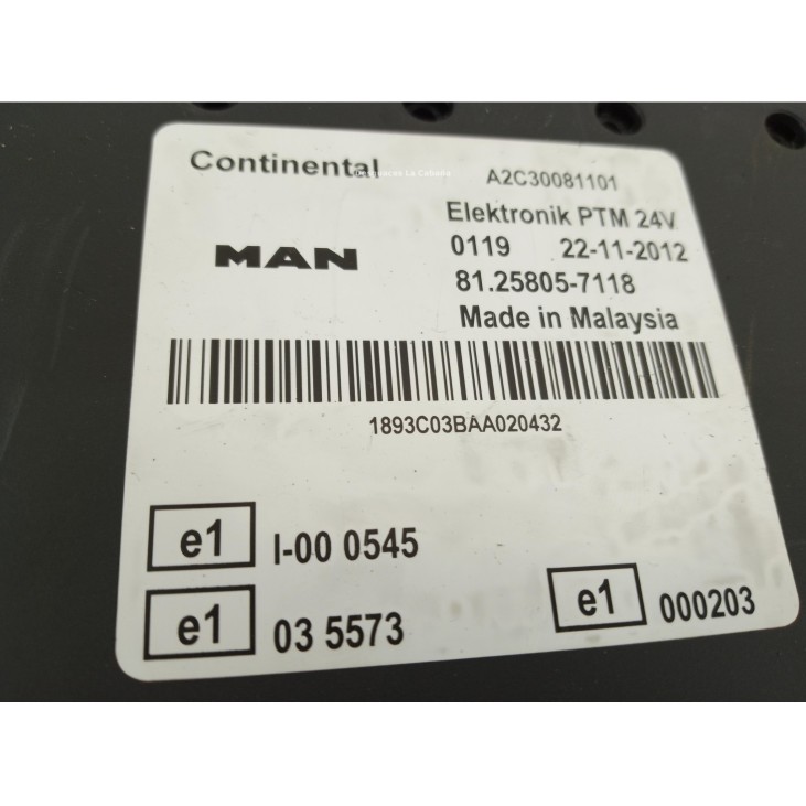 81258057118 A2C30081101 MODULO ELECTRONICO  MAN TGX|Desguaces La Cabaña
