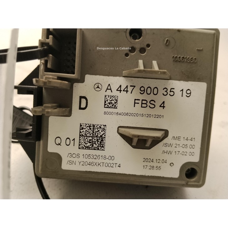 A0999004101 CLAUSOR MERCEDES BENZ VITO Furgón (W447)|Desguaces La Cabaña