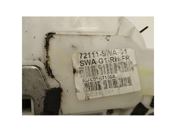 CERRADURA PUERTA LAT DEL DER HONDA CR-V III (RE_)|Desguaces La Cabaña