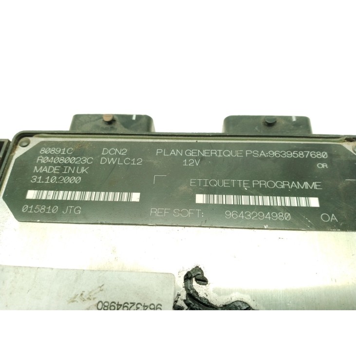 9643294980,9639587680, CENTRALITA MOTOR CITROEN SinValor|Desguaces La Cabaña