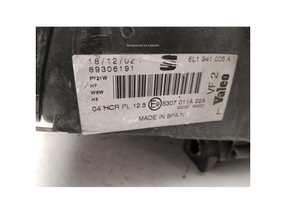 6L1941751B FARO IZQUIERDO SEAT IBIZA III (6L1)|Desguaces La Cabaña