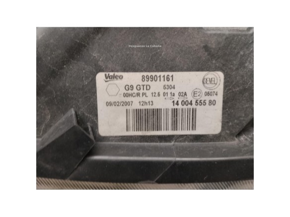 0001400455580 FARO IZQUIERDO FIAT SCUDO (270_, 272_)|Desguaces La Cabaña