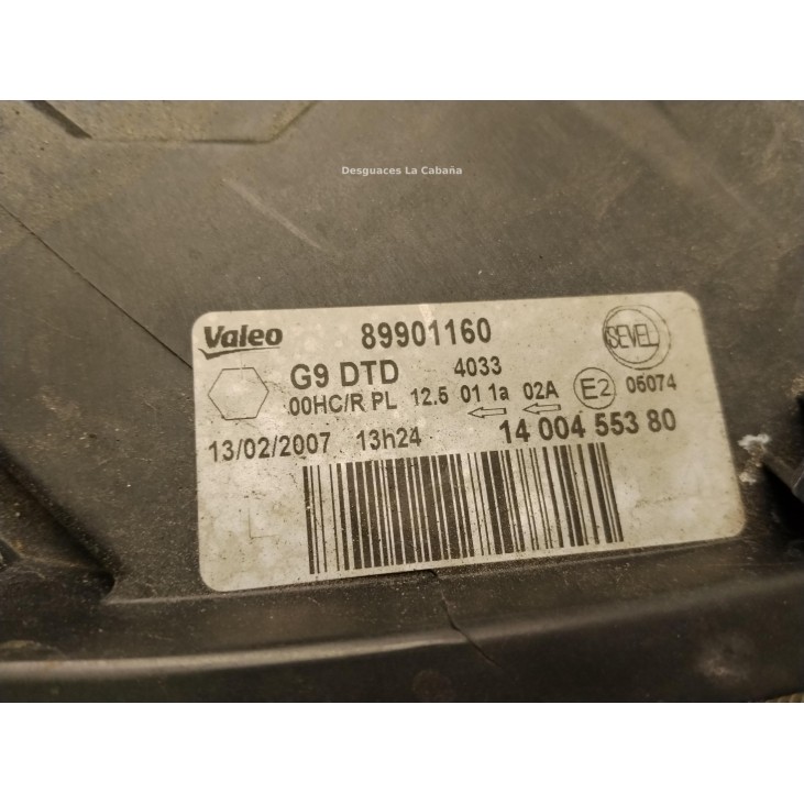0001400455380 FARO DERECHO FIAT SCUDO (270_, 272_)|Desguaces La Cabaña
