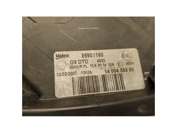 0001400455380 FARO DERECHO FIAT SCUDO (270_, 272_)|Desguaces La Cabaña