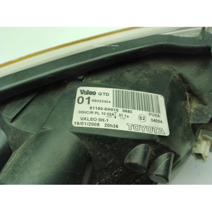 811700H011 FARO IZQUIERDO TOYOTA AYGO (_B1_)|Desguaces La Cabaña