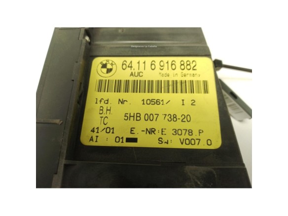 64116916882, MANDO CLIMA BMW 3 (E46)|Desguaces La Cabaña