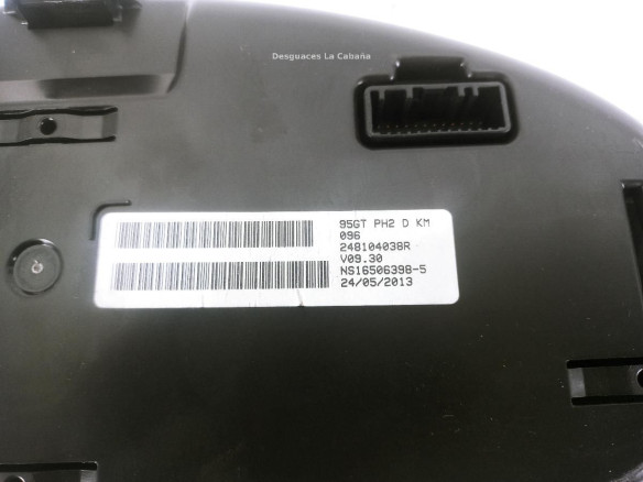 2481040038R CUADRO INSTRUMENTOS RENAULT MEGANE III Fastback (BZ0_) |Desguaces La Cabaña