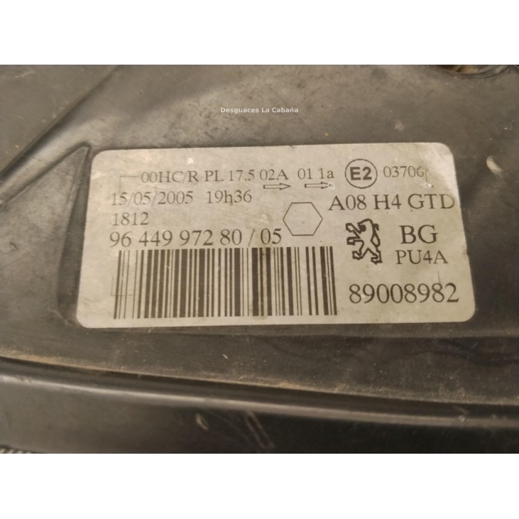 3C0941005AA FARO IZQUIERDO PEUGEOT 1007 (KM_)|Desguaces La Cabaña