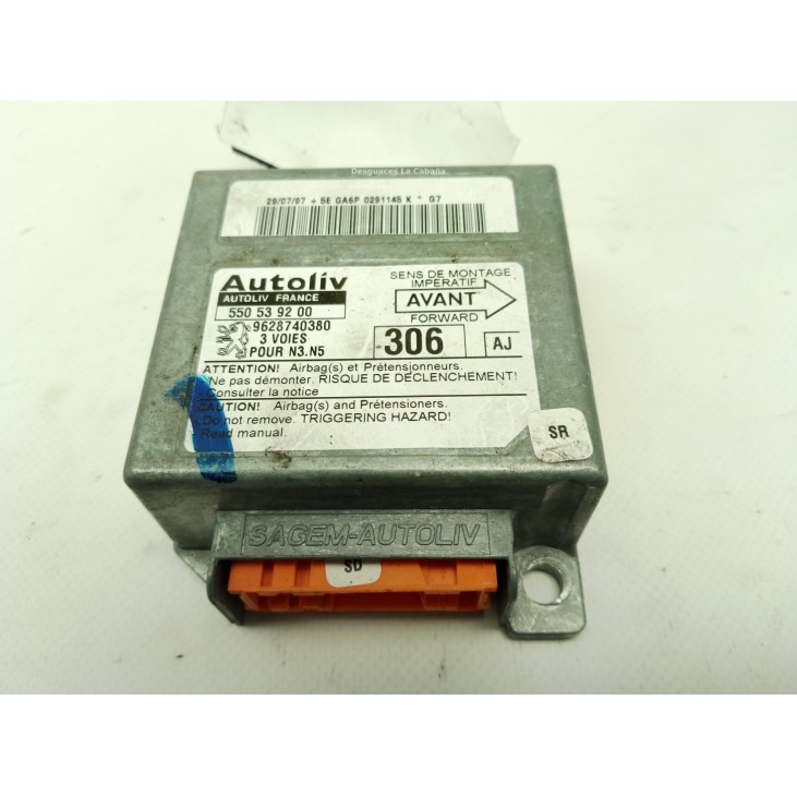 9628740380 CENTRALITA AIRBAG PEUGEOT 306 Fastback (7A, 7C, N3, N5)|Desguaces La Cabaña