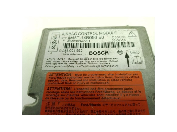 4M5T14B056BJ CENTRALITA AIRBAG FORD FOCUS II Turnier (DA_)|Desguaces La Cabaña