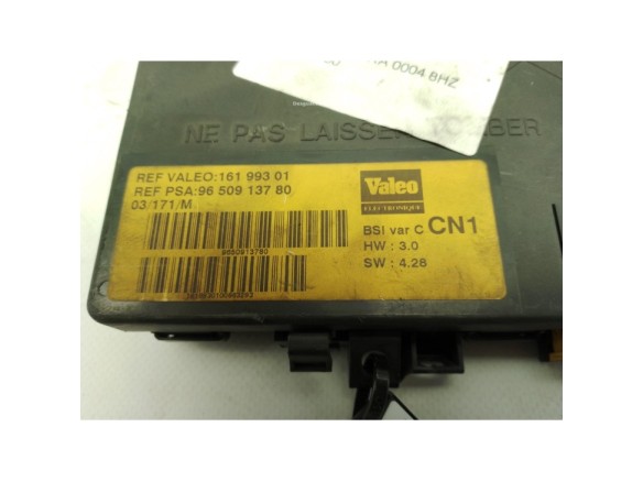 9650913780 CAJA FUSIBLES INTERIOR (BSI) CITROEN XSARA (N1)|Desguaces La Cabaña