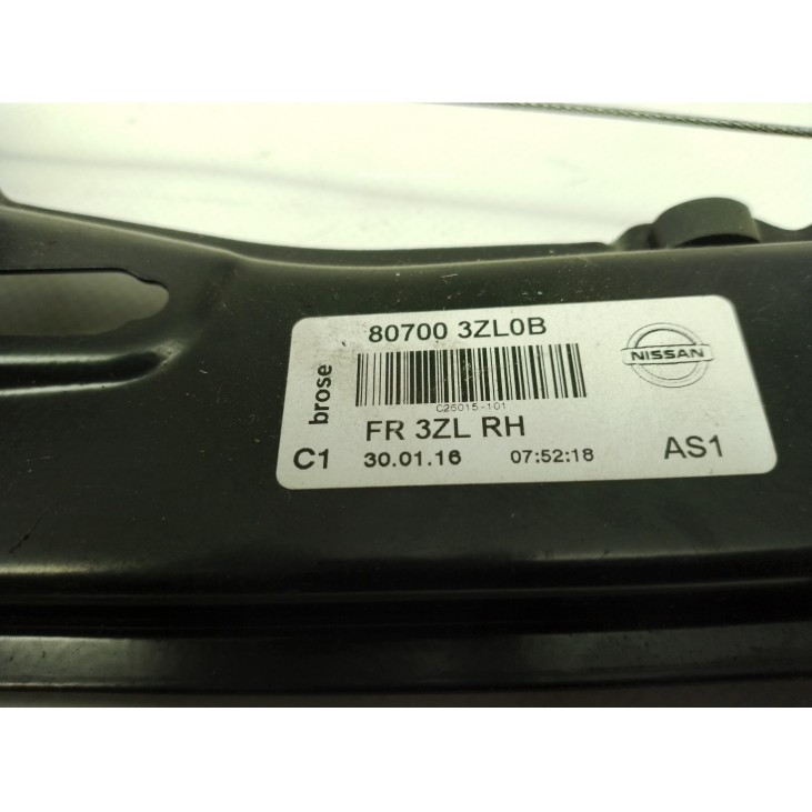 ELEVALUNAS PUERTA LAT DEL DER NISSAN PULSAR Fastback (C13)|Desguaces La Cabaña