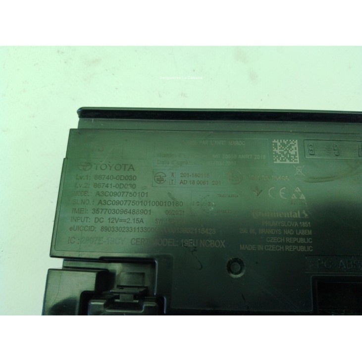  867400D030 MODULO RADIO TOYOTA YARIS CROSS (MXP_)|Desguaces La Cabaña