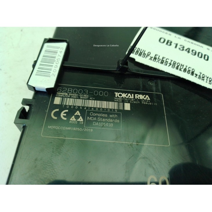 89784K0011 MODULO ELECTRONICO TOYOTA YARIS CROSS (MXP_)|Desguaces La Cabaña