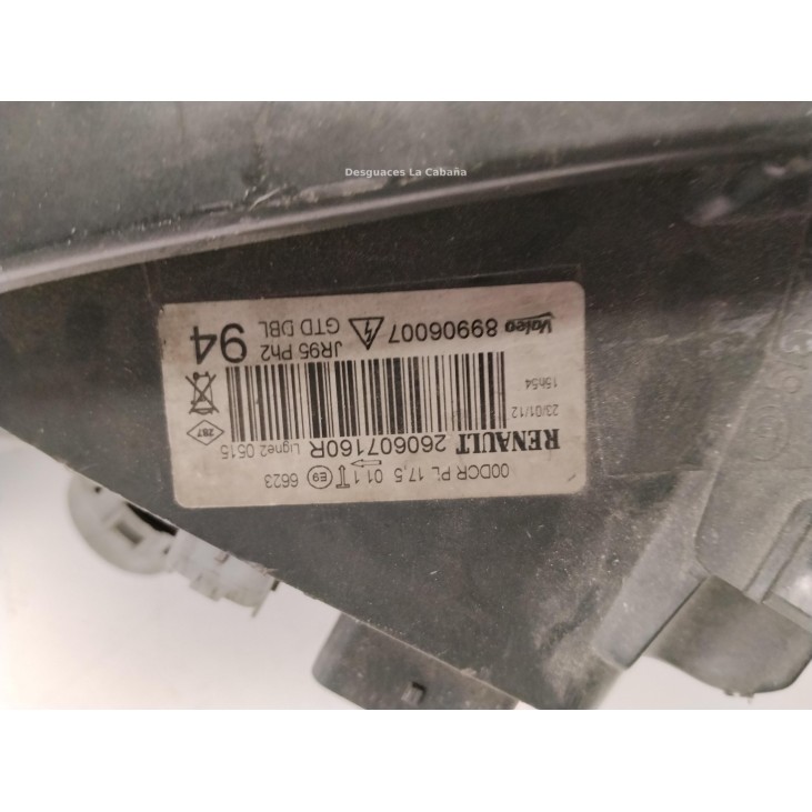 260105783R FARO DERECHO RENAULT GRAND SCENIC III (JZ0/1_)|Desguaces La Cabaña