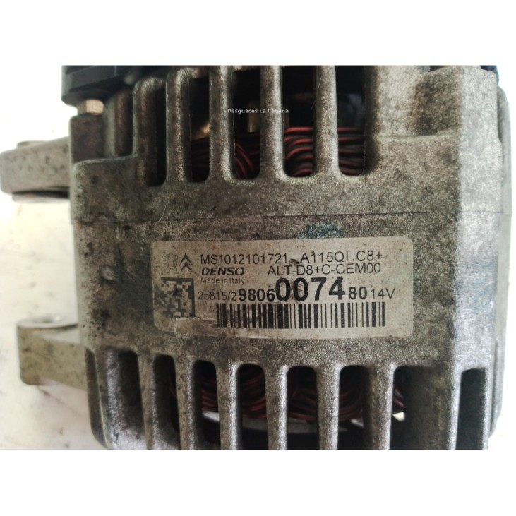 9806007480 ALTERNADOR PEUGEOT 208|Desguaces La Cabaña
