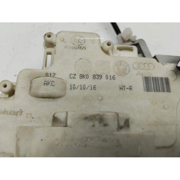 8K0839016 CERRADURA PUERTA LAT TRA DER AUDI Q5 (8RB)|Desguaces La Cabaña