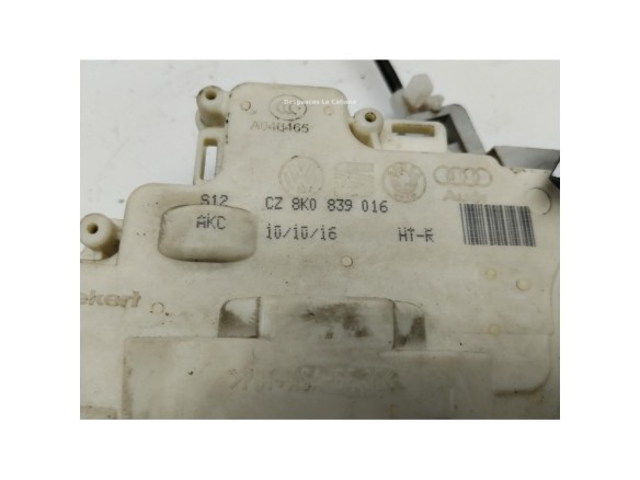 8K0839016 CERRADURA PUERTA LAT TRA DER AUDI Q5 (8RB)|Desguaces La Cabaña