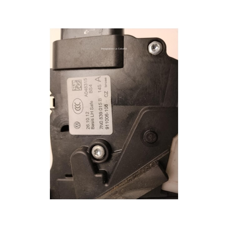 7N0839015K CERRADURA PUERTA LAT TRA IZQ SEAT ALHAMBRA (710, 711)|Desguaces La Cabaña