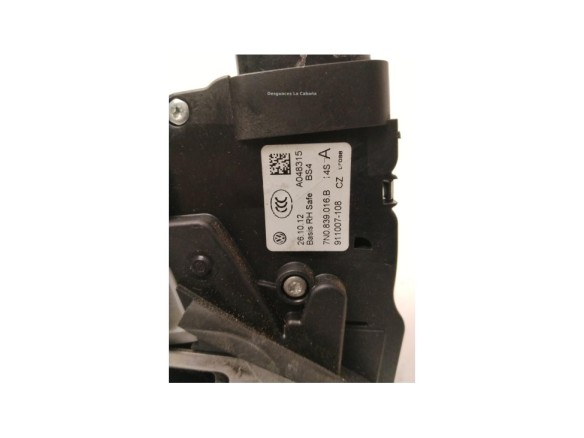 7N0839016K CERRADURA PUERTA LAT TRA DER SEAT ALHAMBRA (710, 711)|Desguaces La Cabaña