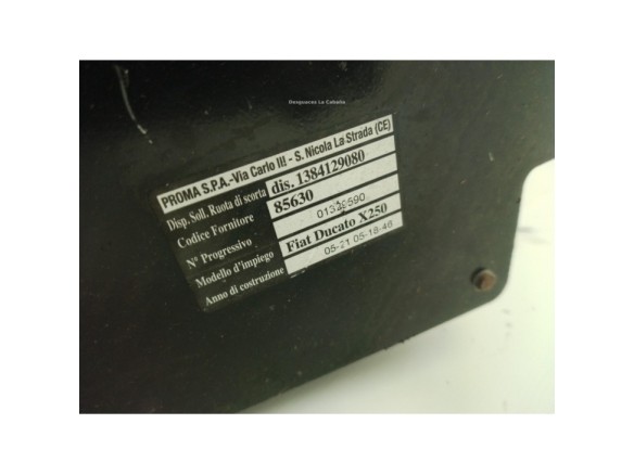 1384129080 SOPORTE RUEDA REPUESTO CITROEN JUMPER Furgón|Desguaces La Cabaña