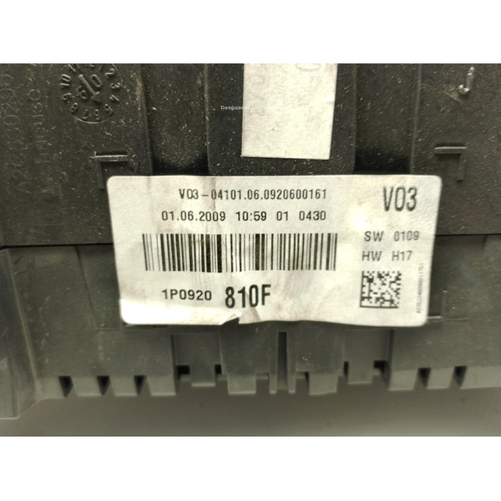 1P0920810F CUADRO INSTRUMENTOS SEAT LEON (1P1)|Desguaces La Cabaña